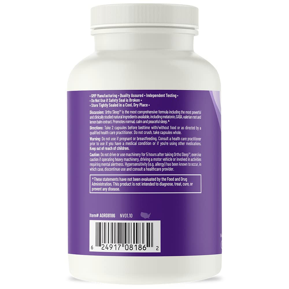 Foto 3 | Suplemento Aor Ortho Sleep Natural 30 Porciones (60 Cápsulas) - Venta Internacional.