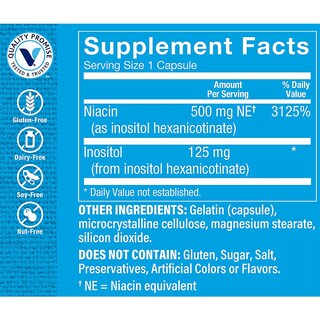 Foto 3 | Suplemento De Niacina The Vitamin Shoppe No Flush, 500 Mg (100 Cápsulas) - Venta Internacional.