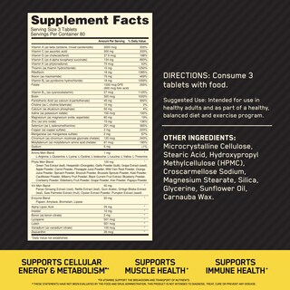 Foto 2 | Multivitamínico Optimum Nutrition Opti-men Para Hombres 80 Días - Venta Internacional.