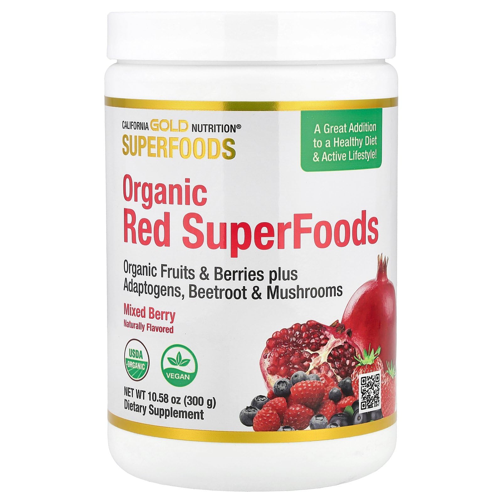 Foto 2 pulgar | Superfoods California Gold Nutrition Superfoods Rojos, 300 G - Venta Internacional.