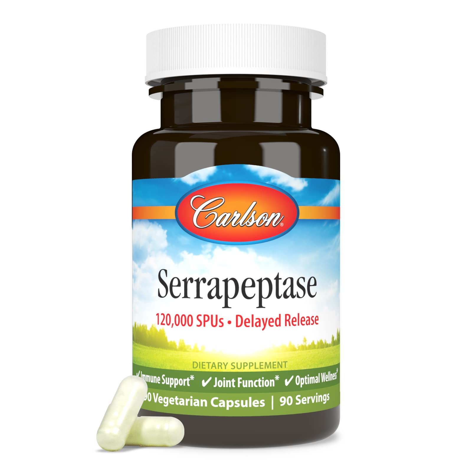 Foto 5 | Suplemento Carlson Serrapeptase 120000 Spus 90 Cápsulas - Venta Internacional.