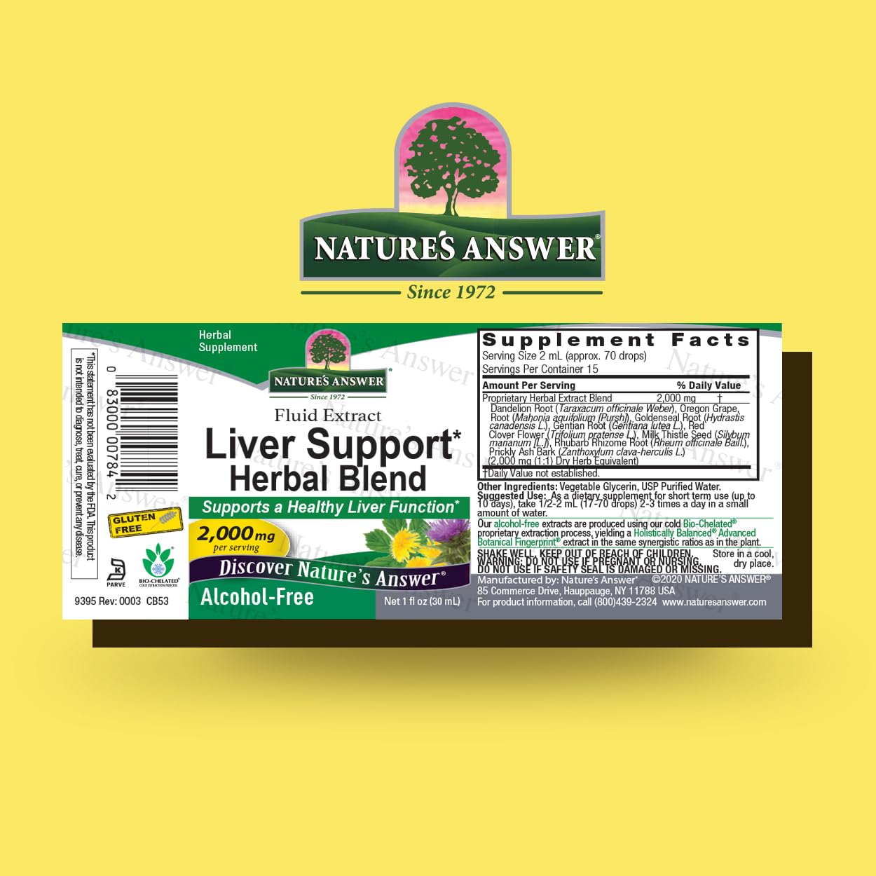 Foto 3 pulgar | Suplemento Nature's Answer Liver Support 2000 Mg 30 Ml - Venta Internacional.