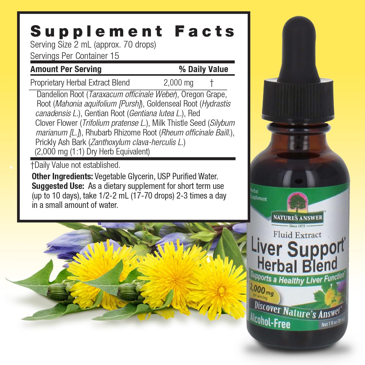 Foto 3 | Suplemento Nature's Answer Liver Support 2000 Mg 30 Ml - Venta Internacional.