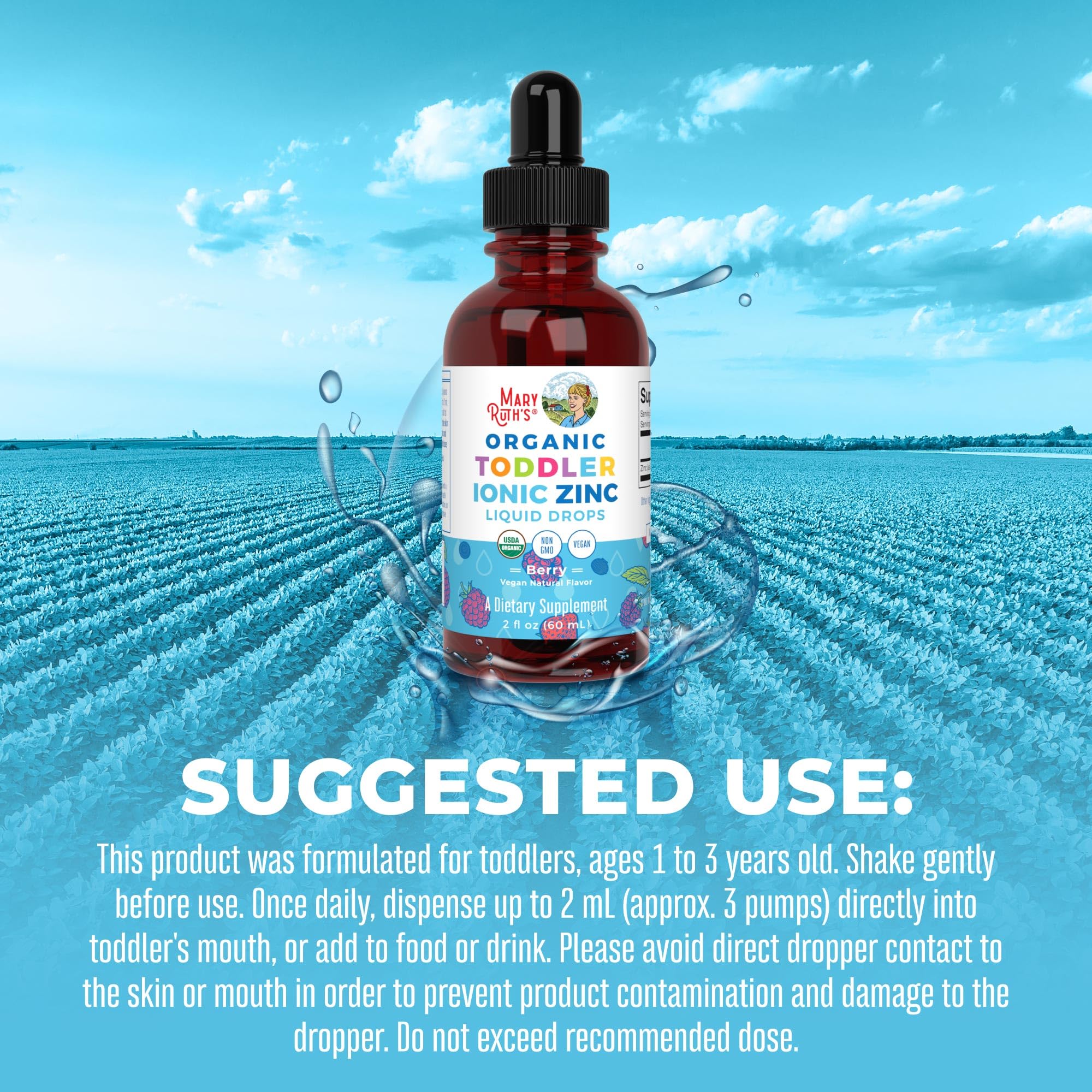 Foto 6 | Suplemento De Zinc Líquido Orgánico Maryruth's Para Niños Pequeños, 60 Ml - Venta Internacional.