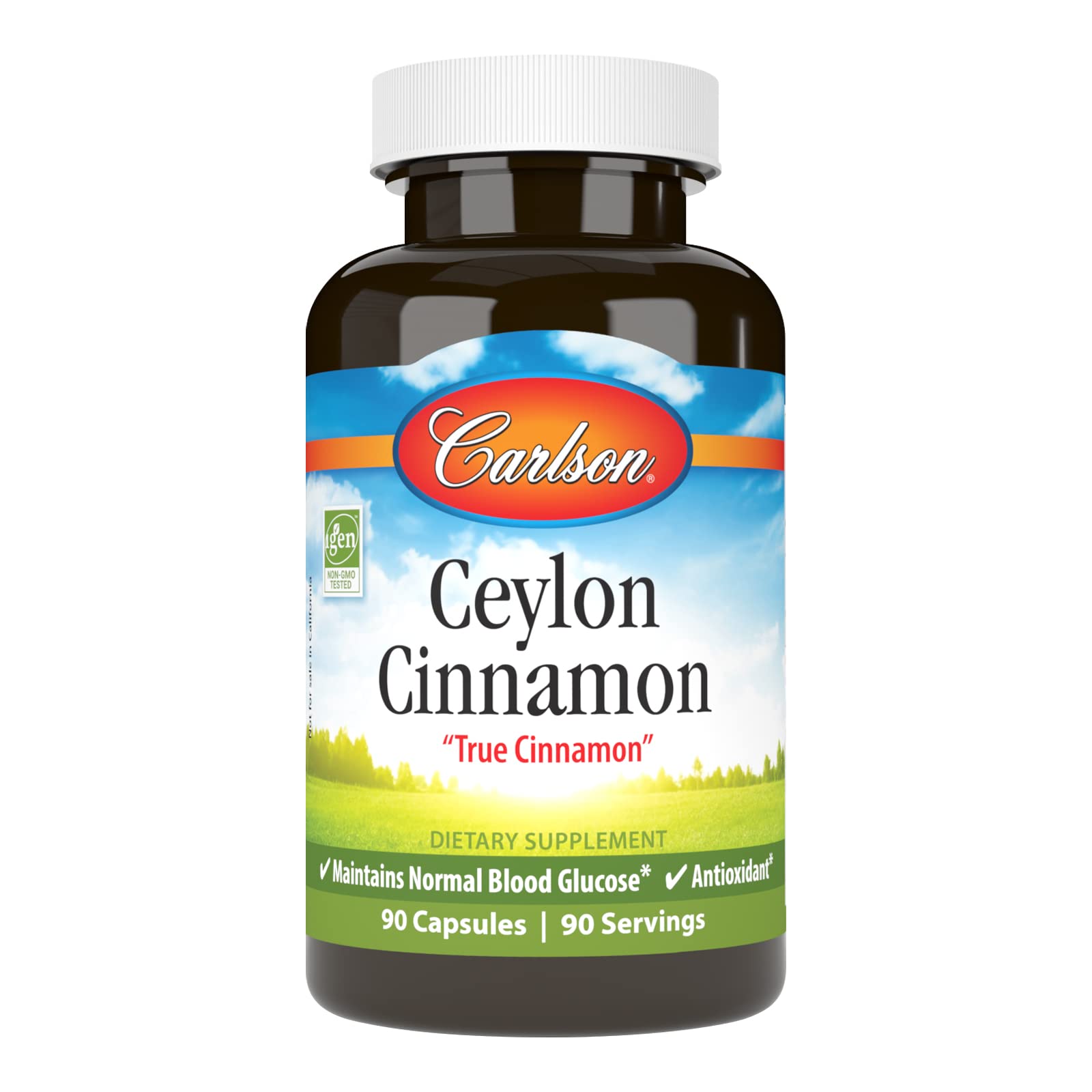 Suplementos Carlson, Extracto De Canela De Ceilán, 500 Mg, 90 Cápsulas - Venta Internacional.