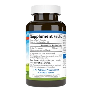 Foto 2 | Suplementos Carlson, Extracto De Canela De Ceilán, 500 Mg, 90 Cápsulas - Venta Internacional.