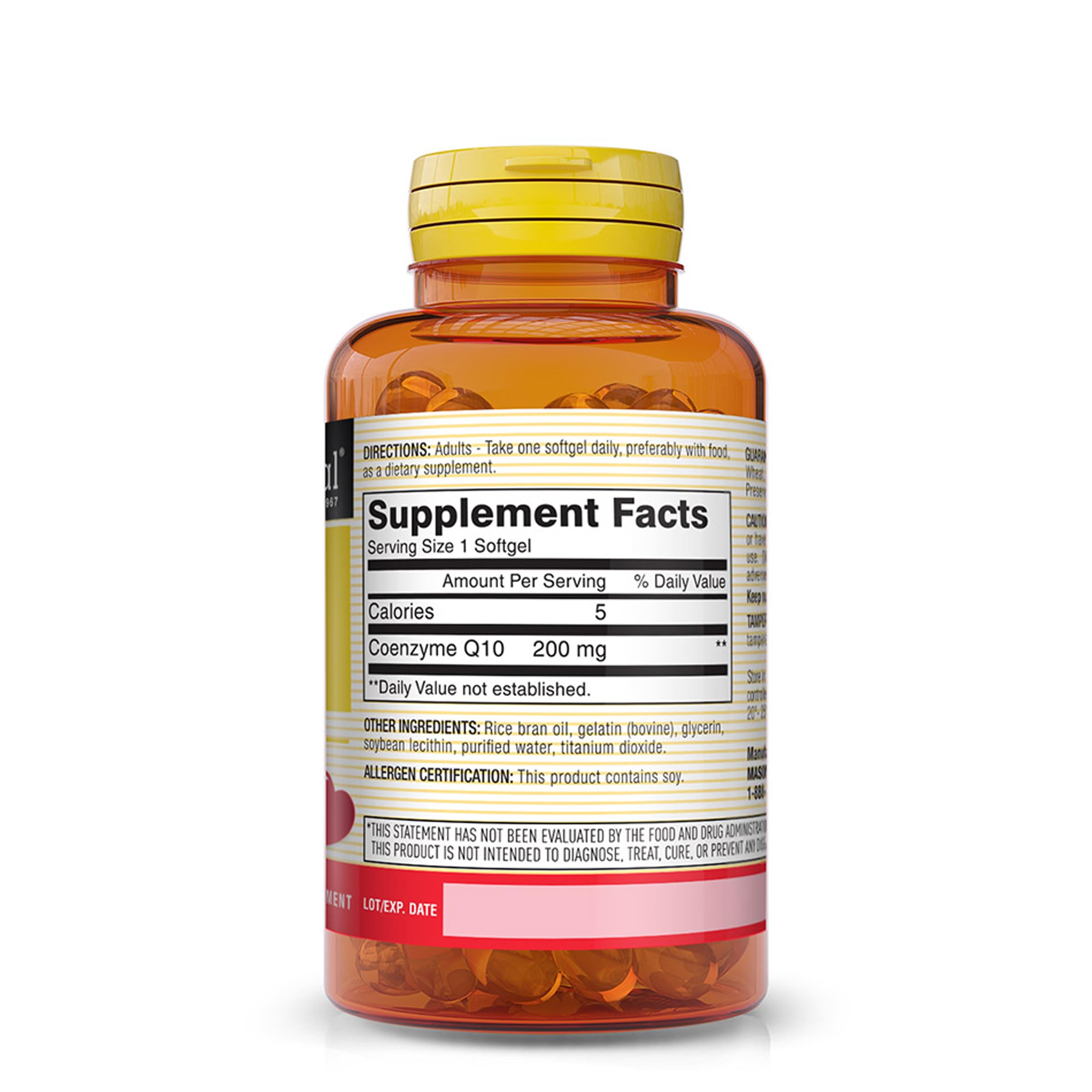 Foto 2 | Suplemento Mason Natural Co Q10 200 Mg Para Un Corazón Sano, 30 Cápsulas Blandas - Venta Internacional.