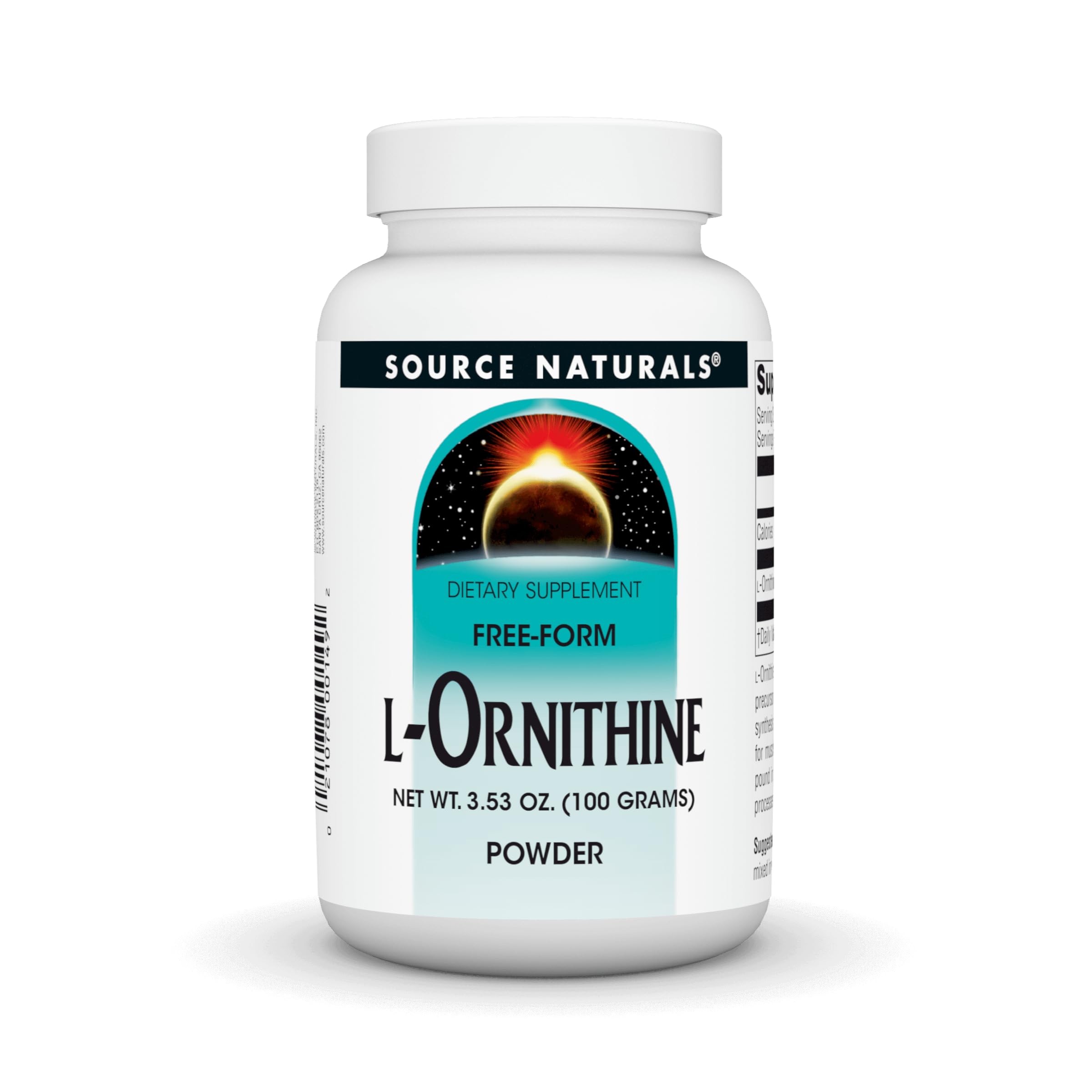 Supplement Source Naturals, Forma Libre De L-ornitina, 100 G - Venta Internacional.
