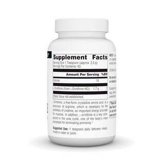 Foto 2 | Supplement Source Naturals, Forma Libre De L-ornitina, 100 G - Venta Internacional.