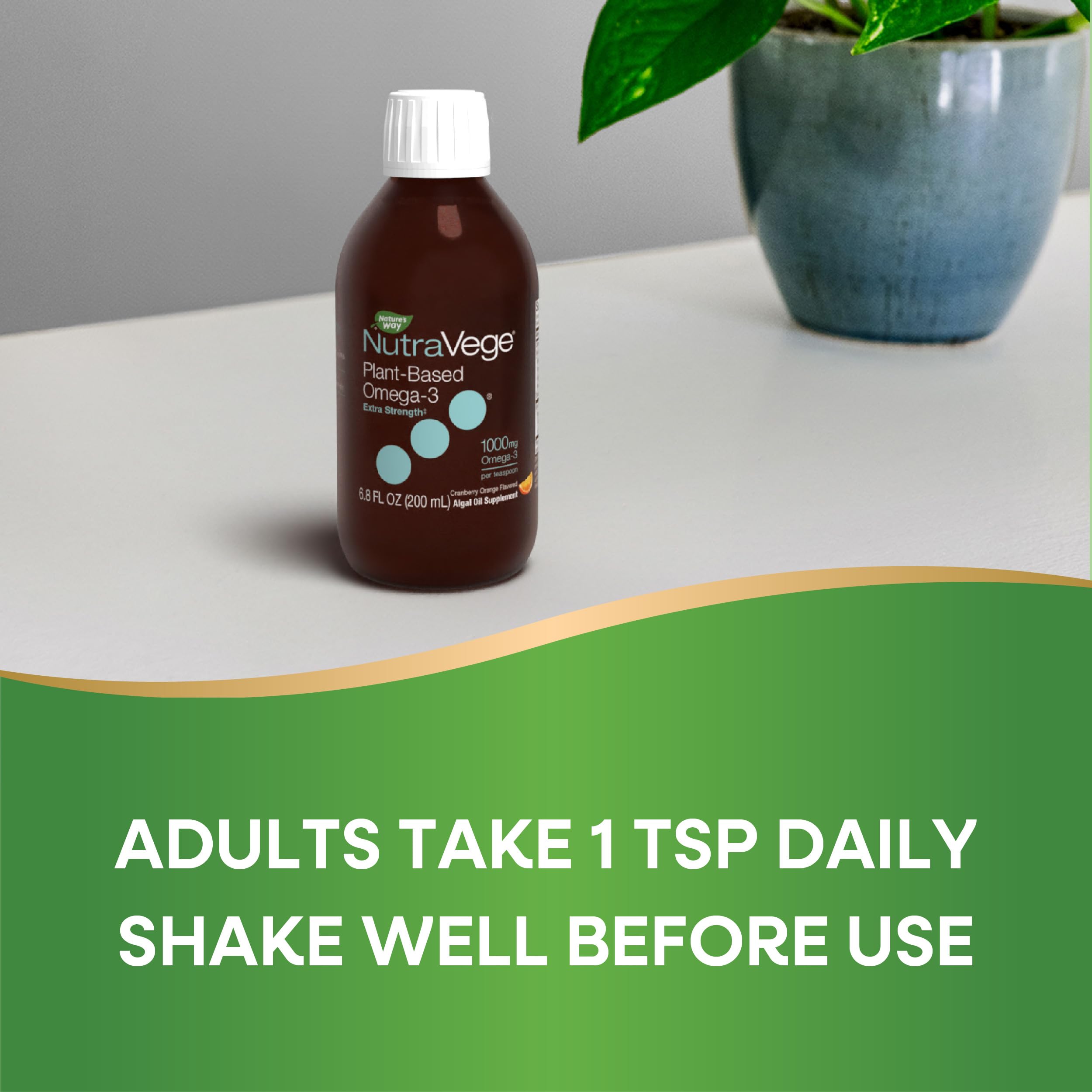 Foto 6 pulgar | Suplemento Nature's Way Nutravege De Omega-3 A Base De Plantas, 200 Ml - Venta Internacional.