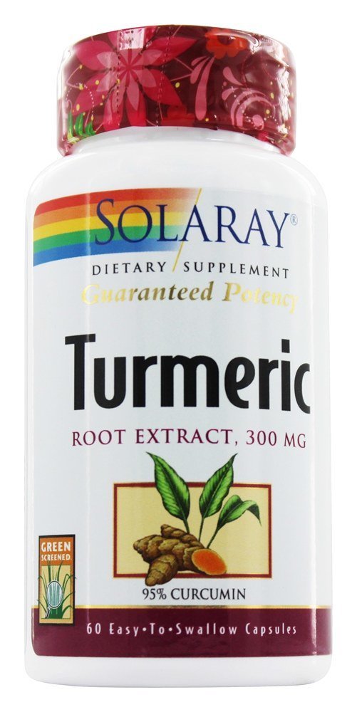 Foto 2 pulgar | Suplemento Solaray De Extracto De Raíz De Cúrcuma 300 Mg - 60 Cápsulas - Venta Internacional.