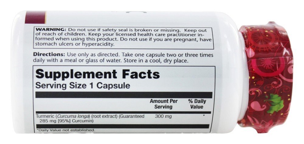 Foto 4 pulgar | Suplemento Solaray De Extracto De Raíz De Cúrcuma 300 Mg - 60 Cápsulas - Venta Internacional.