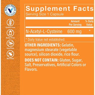 Foto 3 | Complemente La N-acetil-l-cisteína Nac De The Vitamin Shoppe, 600 Mg - Venta Internacional.