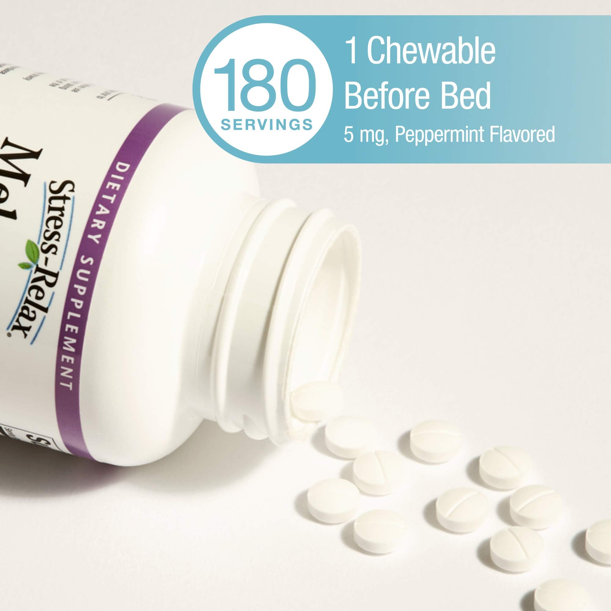 Foto 6 pulgar | Tabletas Masticables Natural Sleep Aid Melatonina 5 Mg Natural Factors - Venta Internacional.