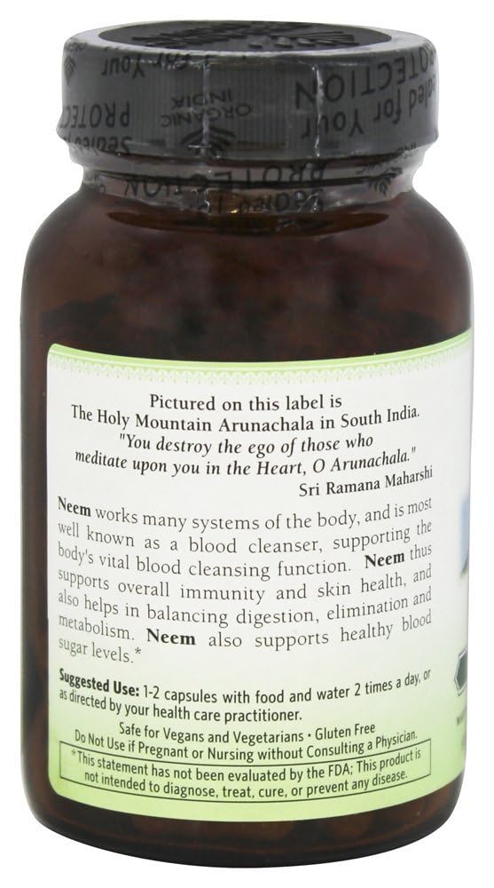 Foto 4 pulgar | Limpiador De Sangre Con Neem Supplement Organic India 90 Vcaps - Venta Internacional.