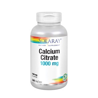 Foto 1 | Suplemento De Citrato De Calcio Solaray 1000 Mg 240 Cápsulas Vegetales - Venta Internacional.