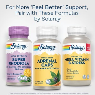 Foto 6 | Suplemento Solaray Adrenal Caps Liofilizado, 60 Cápsulas Vegetarianas - Venta Internacional.