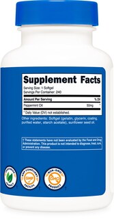 Foto 5 | Cápsulas Blandas De Aceite De Menta Supplement Nutricost 50 Mg (240) - Venta Internacional.