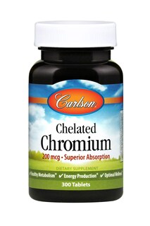 Foto 1 | Suplemento De Cromo Quelado Carlson 200 Mcg 300 Tabletas - Venta Internacional.