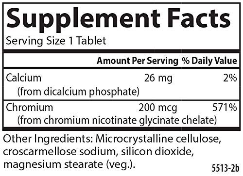 Foto 5 pulgar | Suplemento De Cromo Quelado Carlson 200 Mcg 300 Tabletas - Venta Internacional.