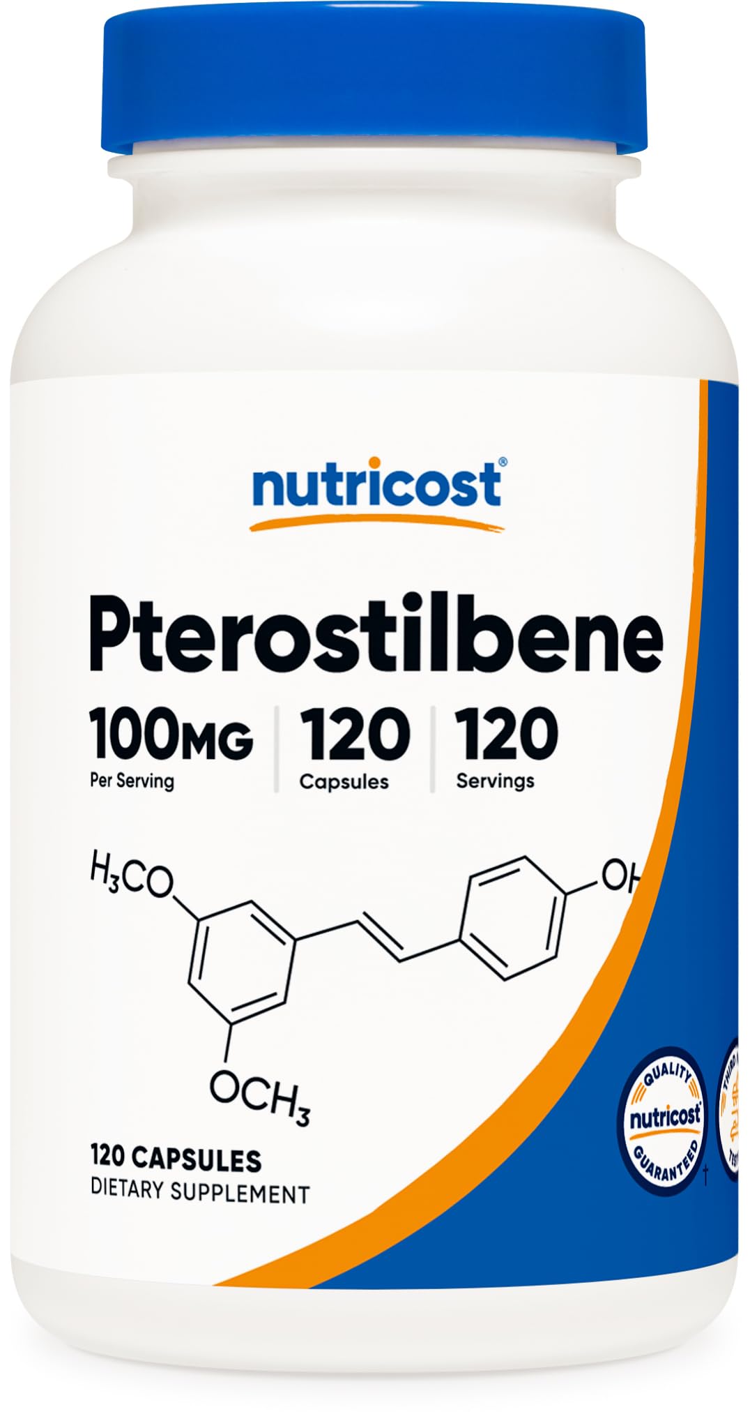 Foto 2 pulgar | Suplemento Nutricost Pterostilbene 100 Mg 120 Cápsulas - Venta Internacional.