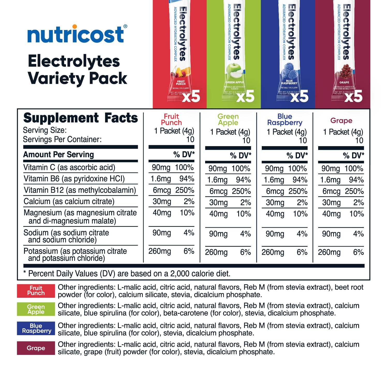 Foto 3 pulgar | Paquete De 40 Barras Nutricost Advanced Hydration Del Complejo Electrolítico - Venta Internacional.