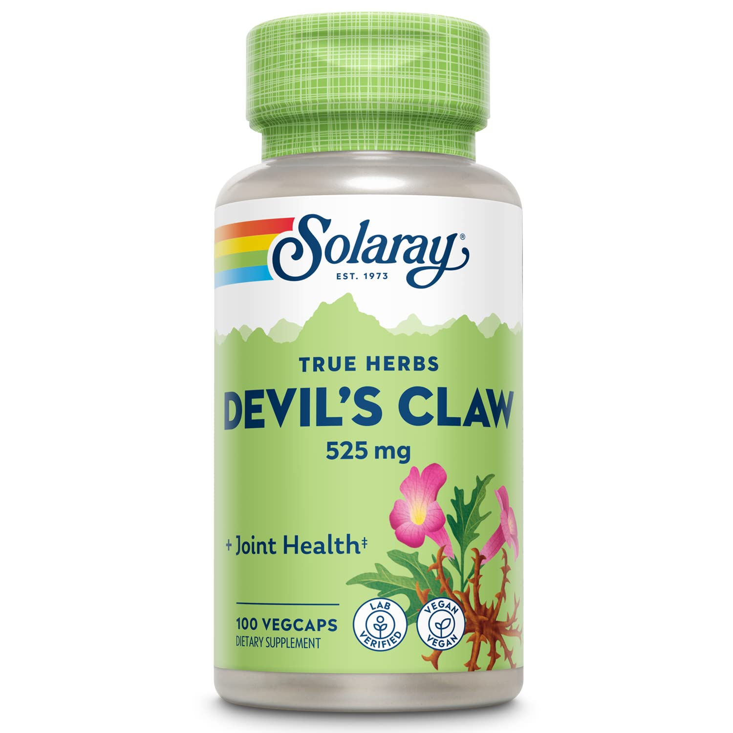 Foto 2 pulgar | Suplemento Solaray Devils Claw Root 525 Mg, 100 Cápsulas Vegetales - Venta Internacional.