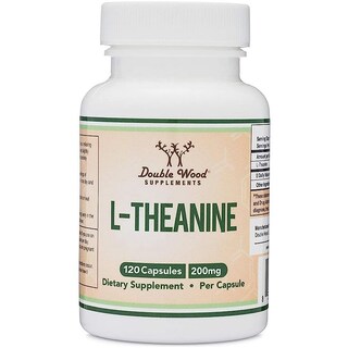 Foto 1 | Double Wood L-theanine 200 Mg 120 Cápsulas | Relajación, Estrés Y Equilibrio Emocional