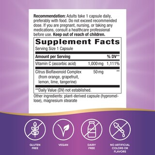 Foto 2 | Suplemento De Vitamina C Extra Fuerte De Nature's Way, 1 G, 100 Cápsulas - Venta Internacional.