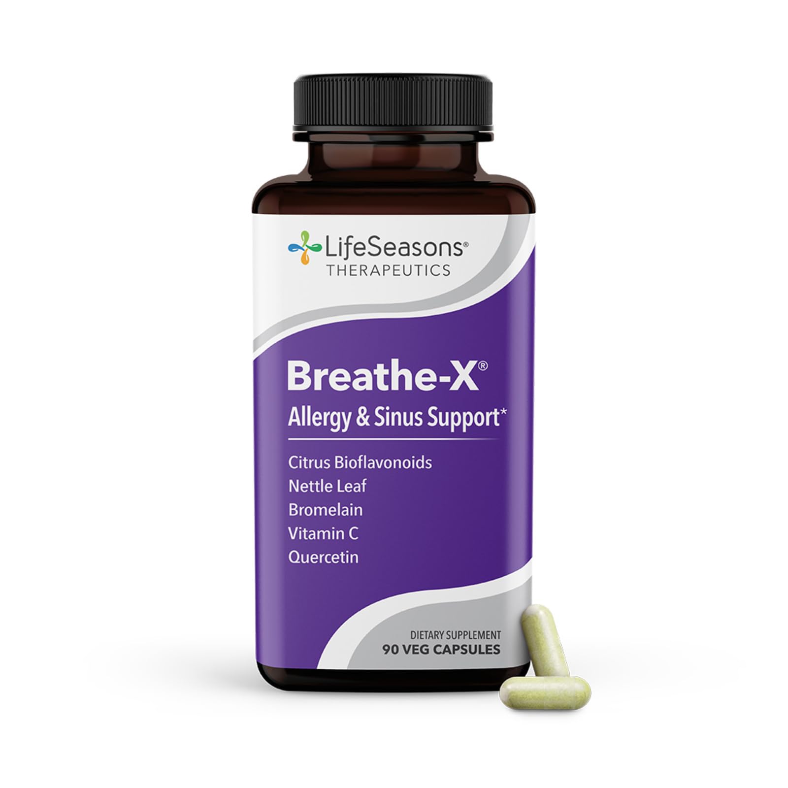 Foto 2 pulgar | Suplemento Lifeseasons Breathe-x Allergy & Sinus Relief 90 Cápsulas - Venta Internacional.