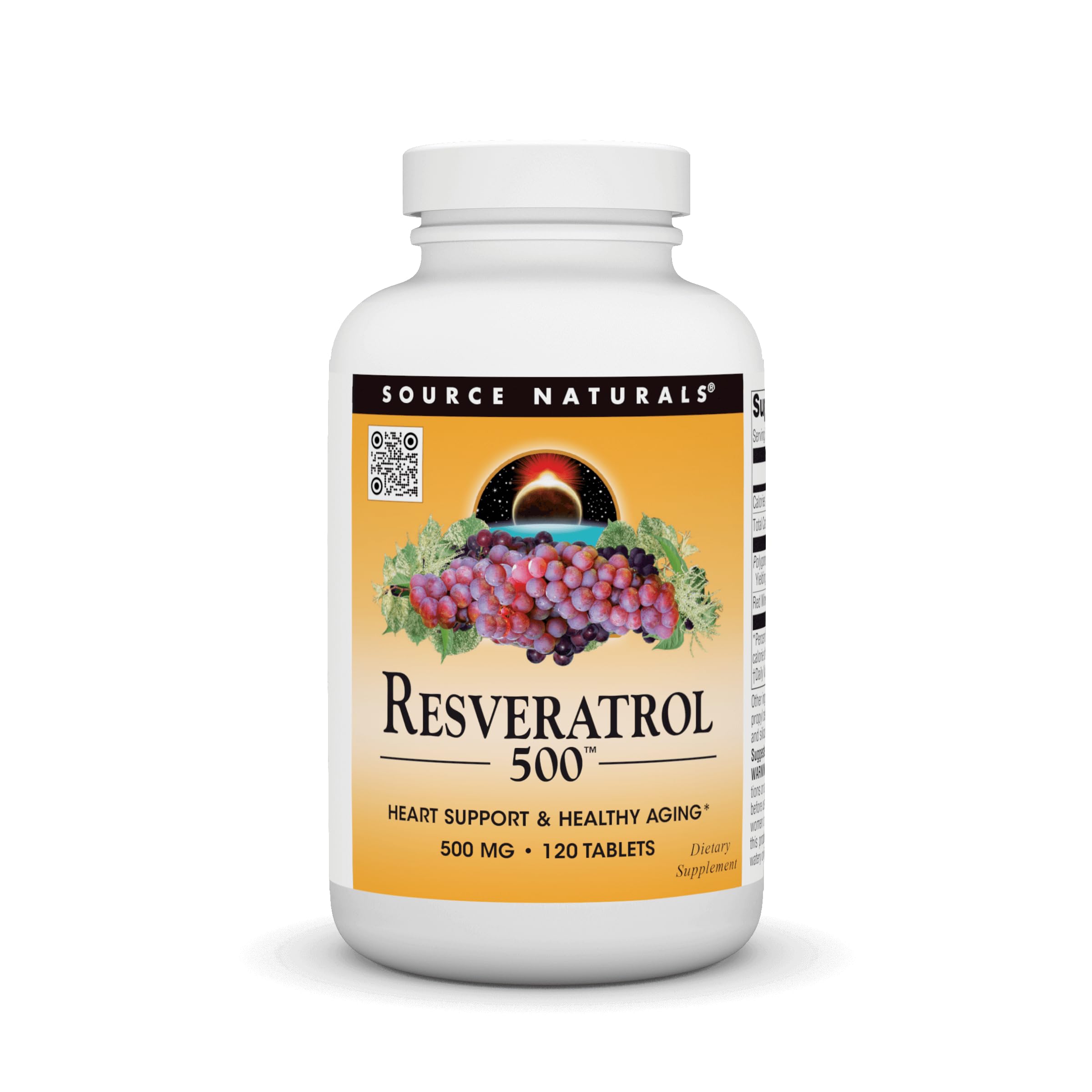Foto 2 pulgar | Supplement Source Naturals Resveratrol 500 500 Mg - 120 Tabletas - Venta Internacional.