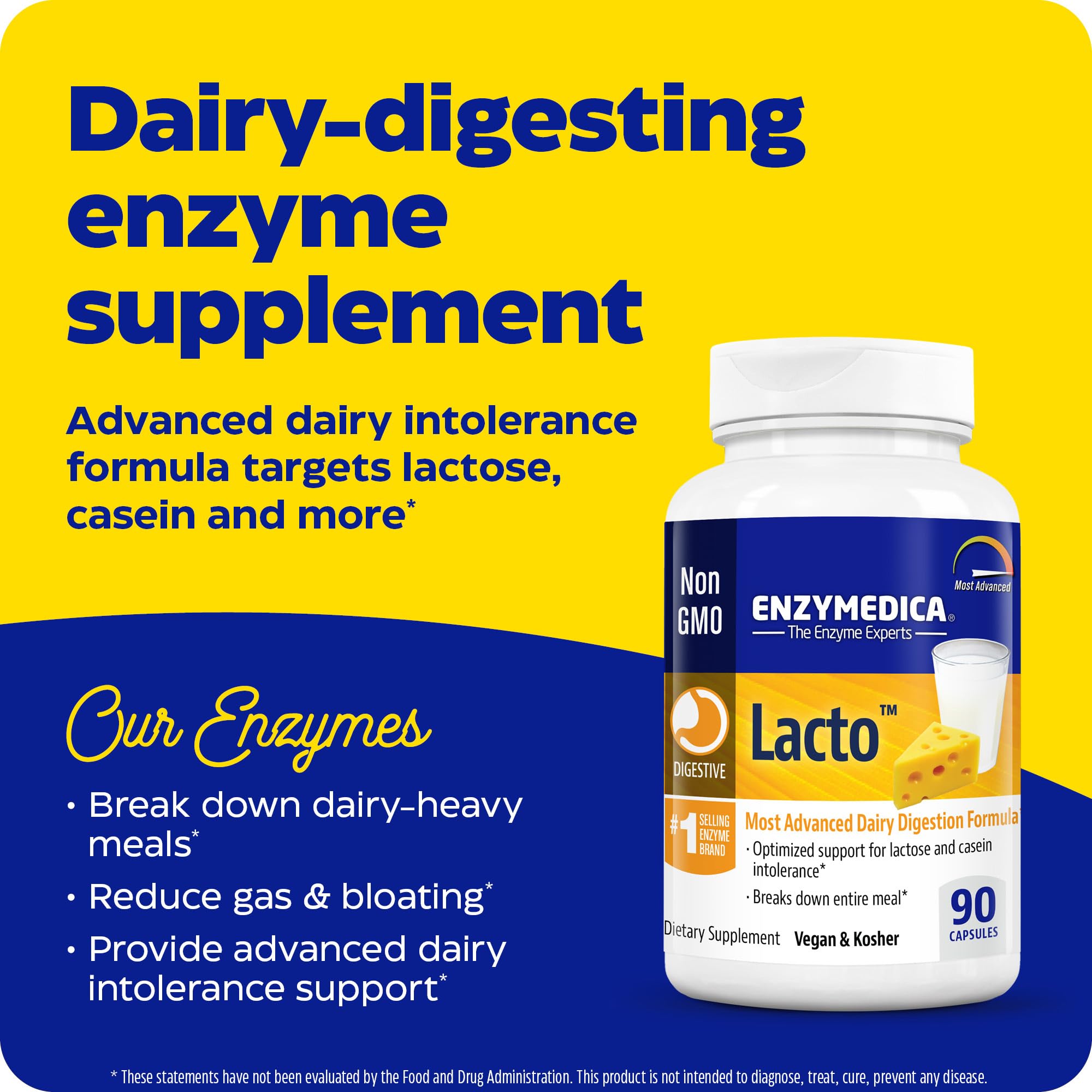 Foto 4 pulgar | Suplemento Enzymedica Lacto Digestive Enzymes 90 Cápsulas - Venta Internacional.