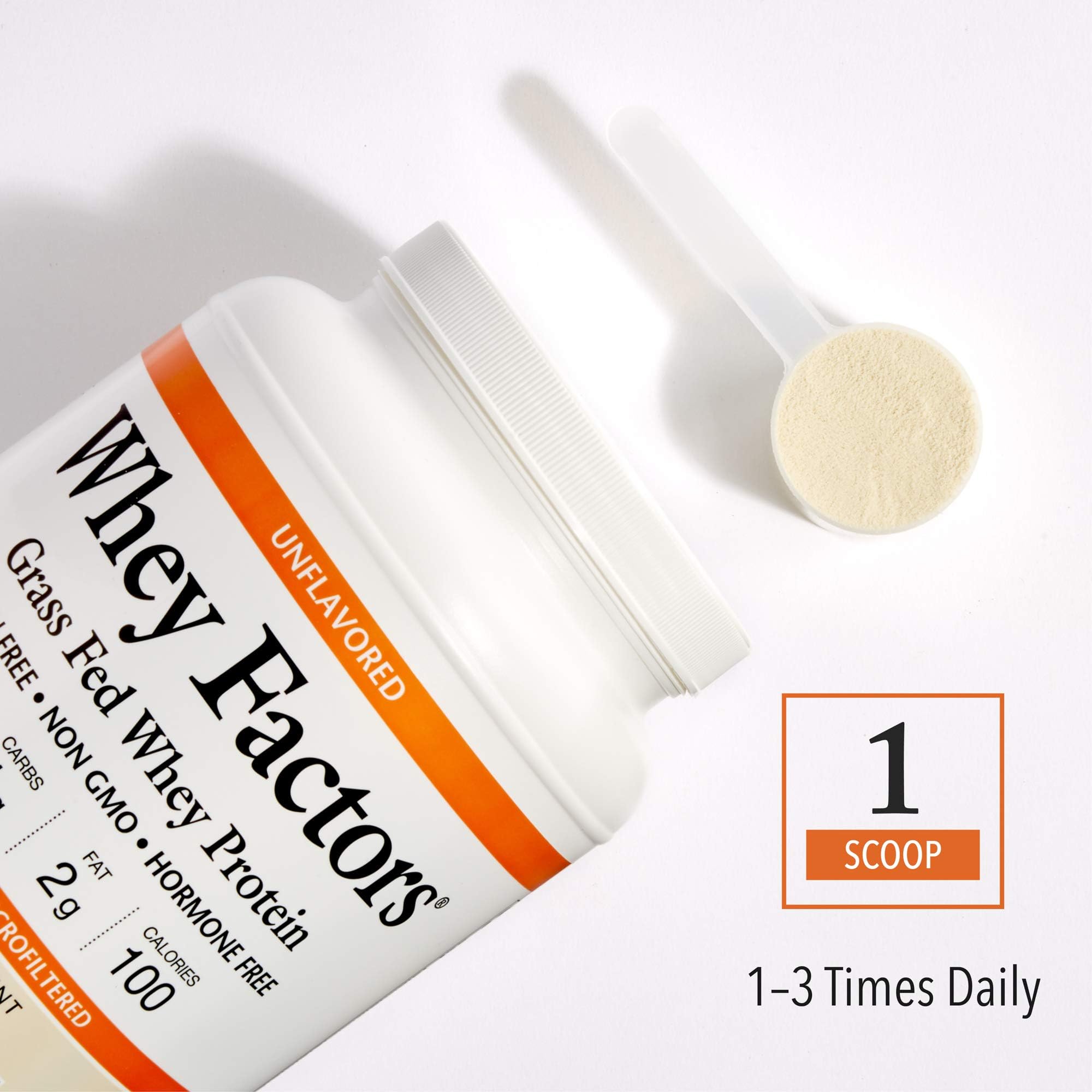 Foto 5 pulgar | Proteína En Polvo Natural Factors Whey Factors 907 G Sin Sabor - Venta Internacional.