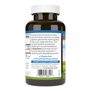 Foto 3 | Suplemento Carlson L-glutamina 750 Mg 90 Cápsulas - Venta Internacional.