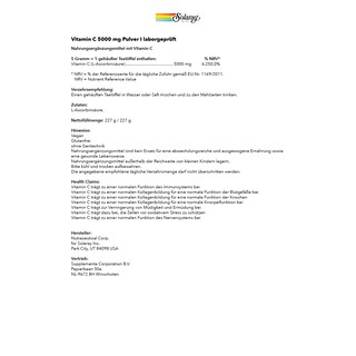 Foto 6 | Suplemento Solaray C Crystalline 5000 Mg 240 Ml - Venta Internacional.