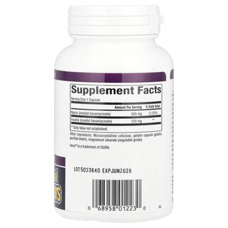 Foto 2 | Suplemento Natural Factors No Flush Niacina 500 Mg 90 Comprimidos - Venta Internacional.