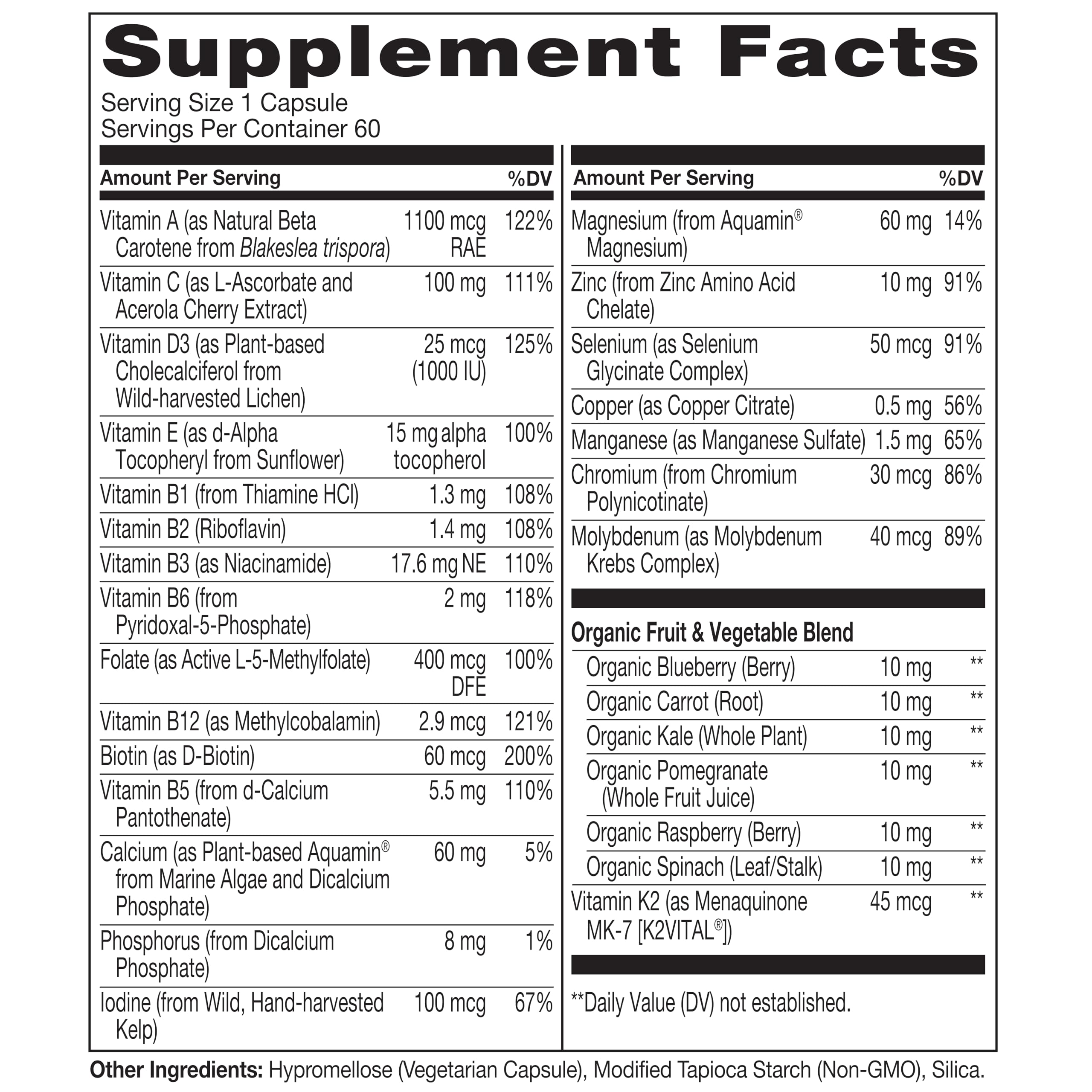 Foto 4 pulgar | Multivitamínico Naturelo Para Hombres Mayores De 50 Años, Un Día, 60 Cápsulas Vegetarianas - Venta Internacional.