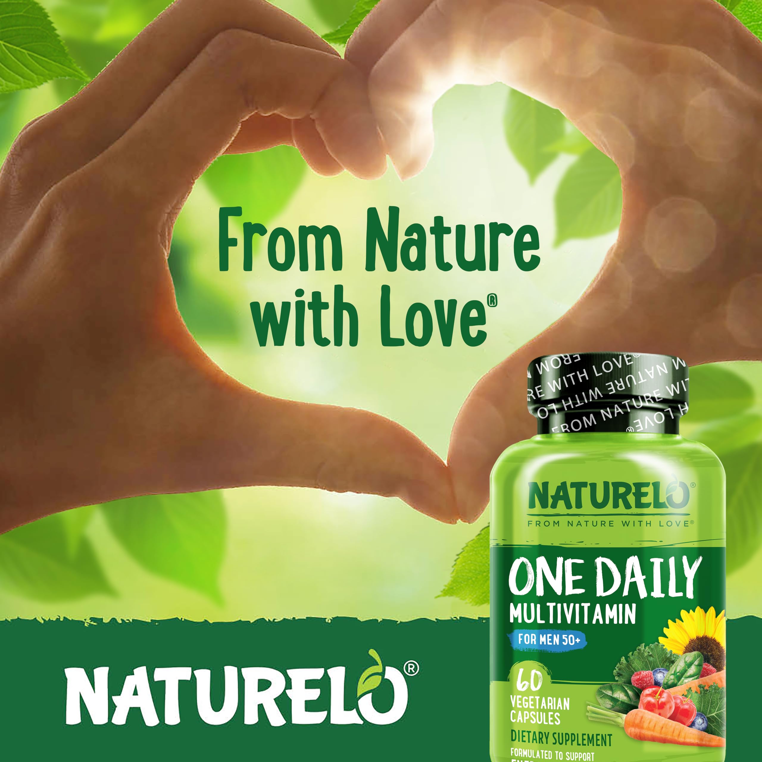Foto 7 pulgar | Multivitamínico Naturelo Para Hombres Mayores De 50 Años, Un Día, 60 Cápsulas Vegetarianas - Venta Internacional.