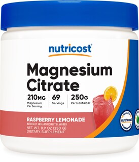 Foto 1 | Citrato De Magnesio En Polvo Nutricost Limonada De Frambuesa 250g - Venta Internacional.