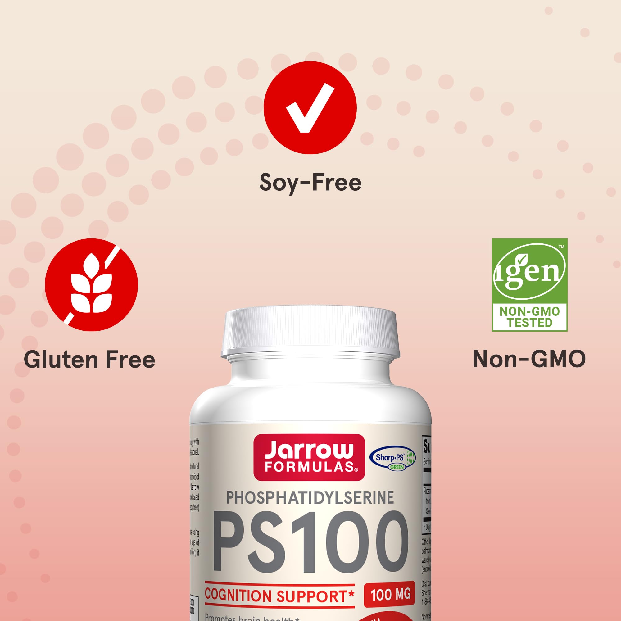 Foto 5 pulgar | Suplemento Jarrow Formulas Ps100 De Fosfatidilserina 100 Mg - Venta Internacional.