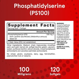 Foto 5 | Suplemento Jarrow Formulas Ps100 De Fosfatidilserina 100 Mg - Venta Internacional.