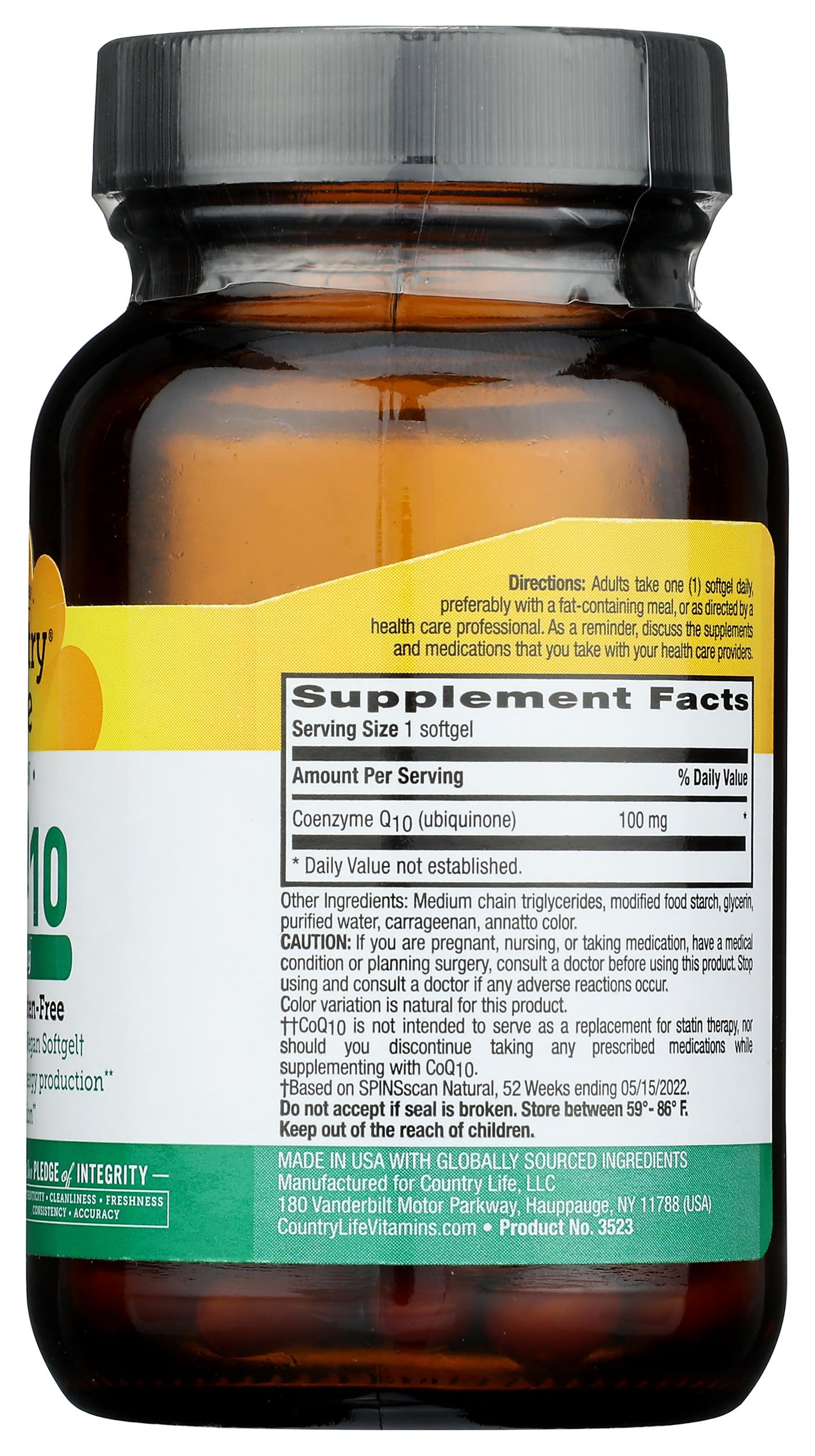 Foto 8 pulgar | Suplemento Country Life Simply Coq10 100 Mg 60 Cápsulas Blandas - Venta Internacional.