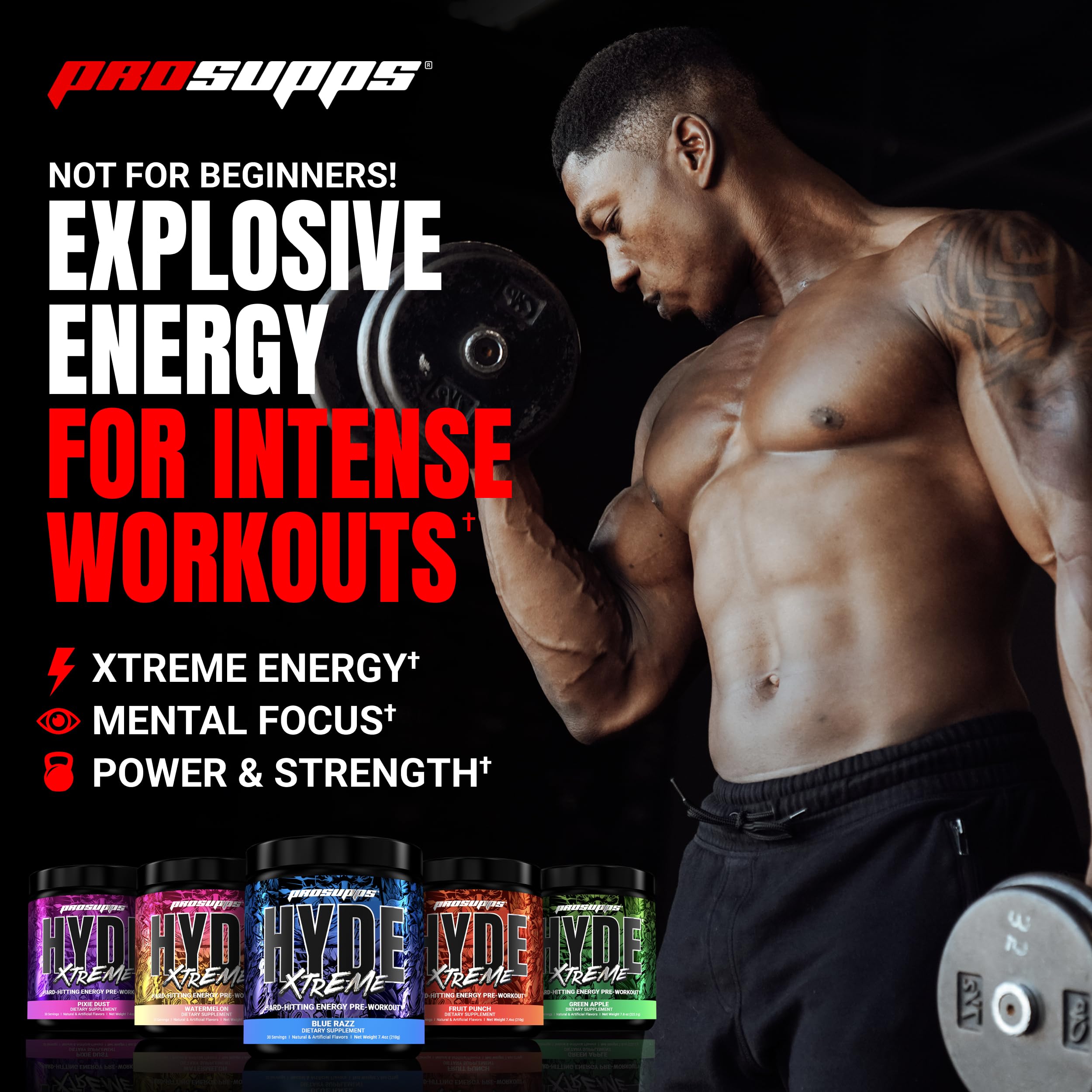 Foto 3 pulgar | Polvo Para Antes Del Entrenamiento Prosupps Mr. Hyde Xtreme Watermelon 30sv - Venta Internacional.