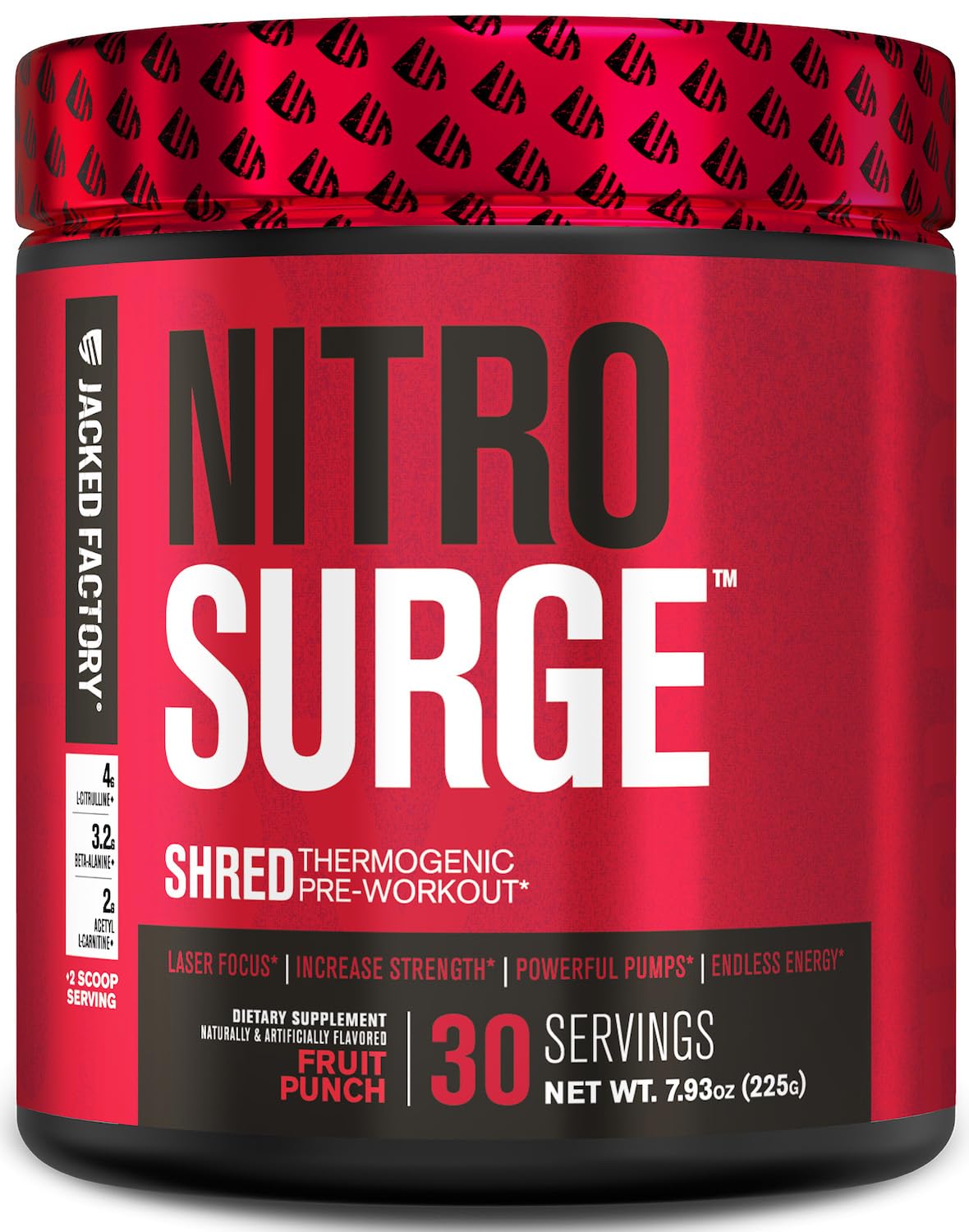 Suplemento Para Antes Del Entrenamiento Jacked Factory Nitrosurge Shred - Venta Internacional.