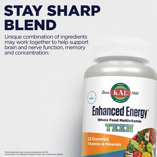Foto 5 | Suplemento Kal Enhanced Energy Para Adolescentes En Tabletas 60 Tabletas - Venta Internacional.