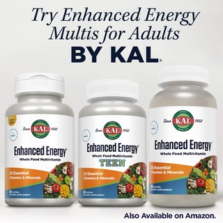 Foto 6 | Suplemento Kal Enhanced Energy Para Adolescentes En Tabletas 60 Tabletas - Venta Internacional.