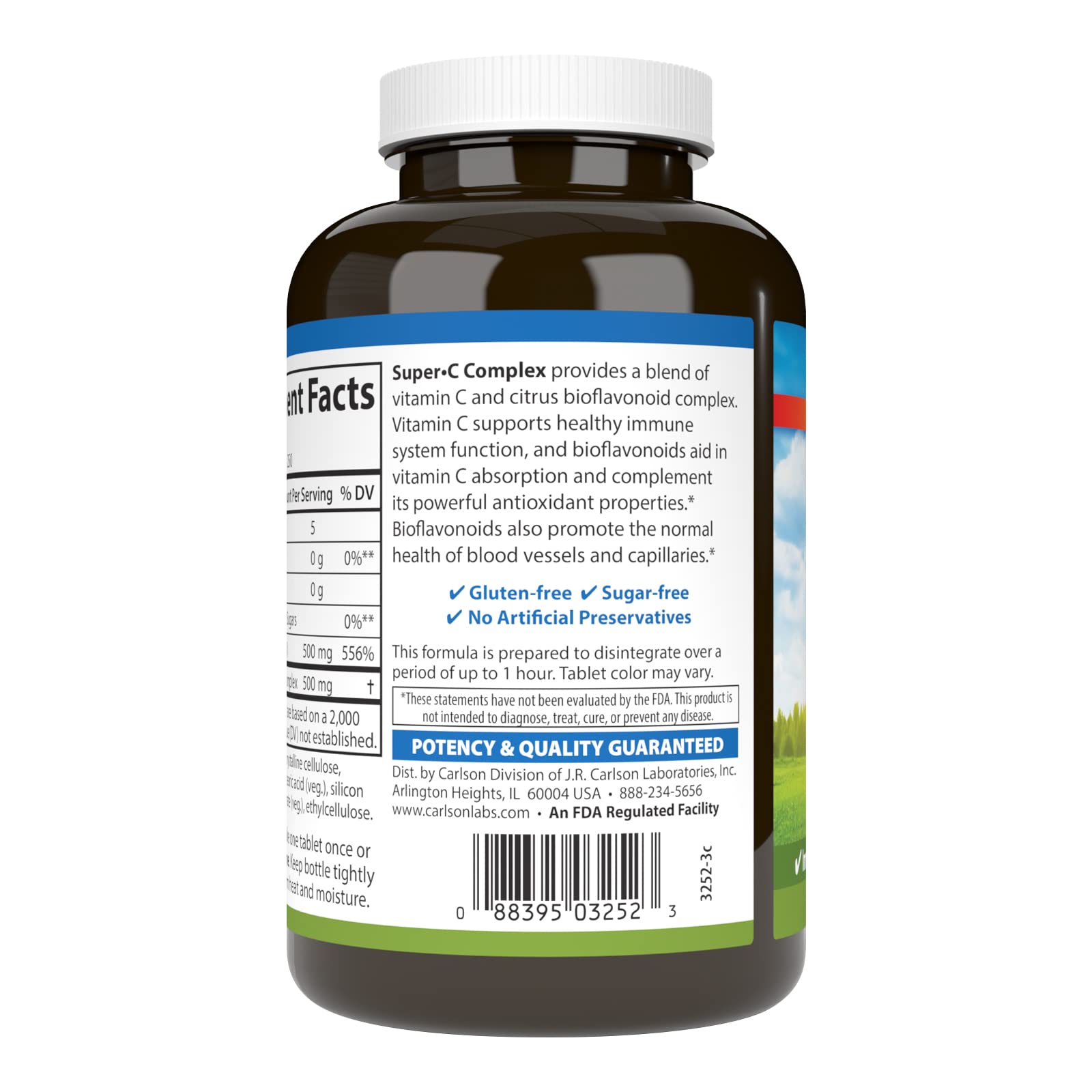 Foto 4 pulgar | Suplemento Carlson Super-c Complex De Vitamina C, 500 Mg, 250 Tabletas - Venta Internacional.