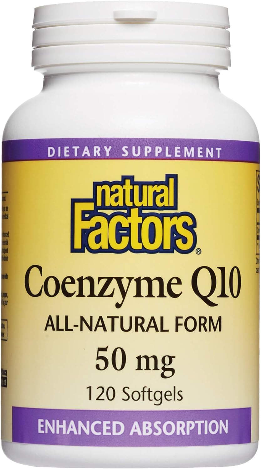 Foto 2 pulgar | Suplemento De Coenzima Q10 De Natural Factors, 50 Mg, 120 Cápsulas Blandas - Venta Internacional.