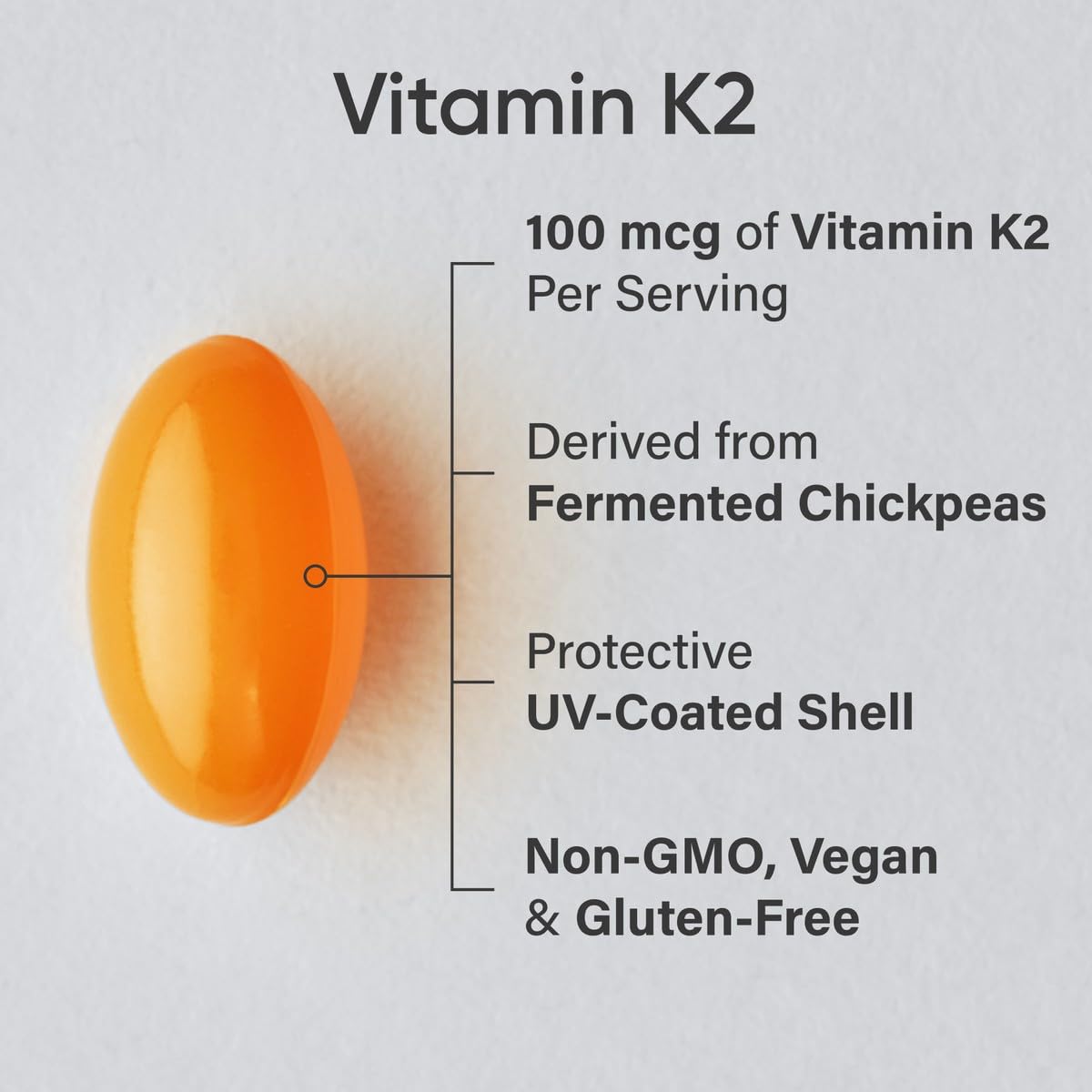 Foto 3 pulgar | Suplemento De Vitamina K2 De Sports Research 100 Mcg Con Aceite De Coco - Venta Internacional.