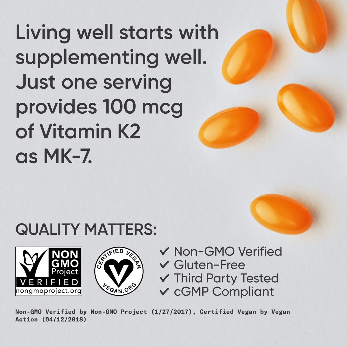Foto 5 pulgar | Suplemento De Vitamina K2 De Sports Research 100 Mcg Con Aceite De Coco - Venta Internacional.